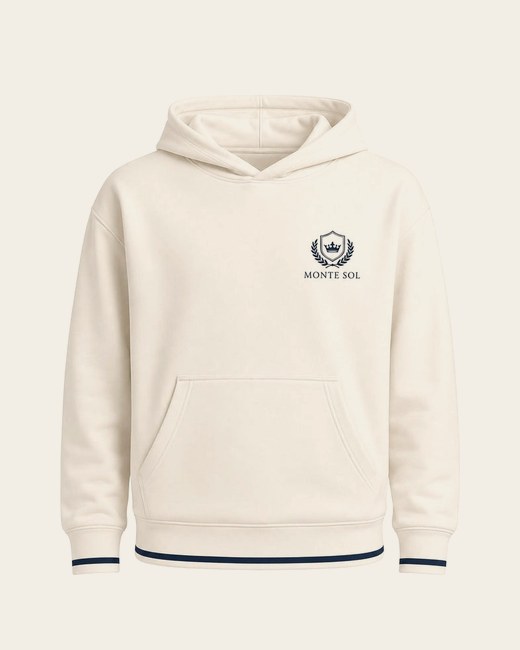 The Monaco Padel Club Hoodie in cream